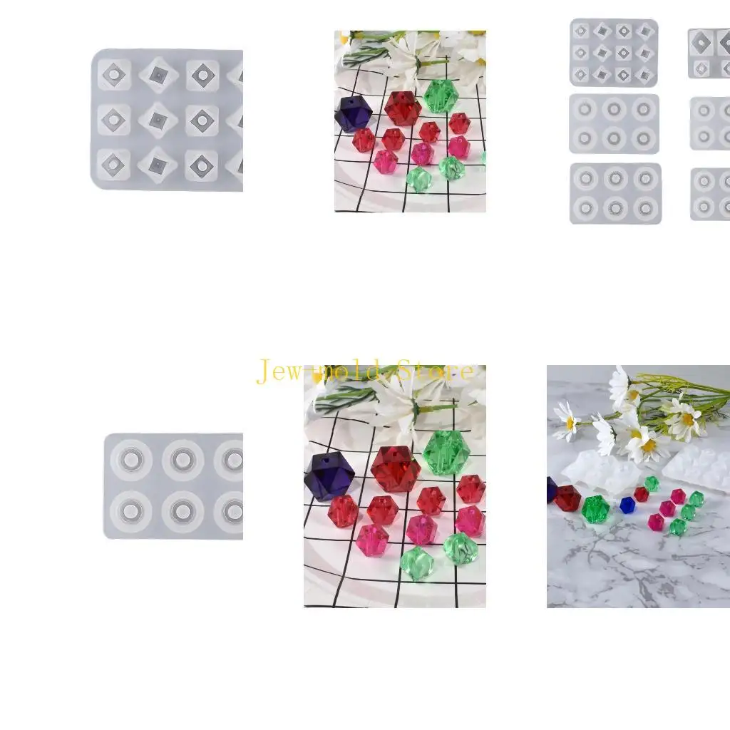 

C71B Beads Mold Bead with Hole Casting Resin Mold for Beads Making Silicone Mould