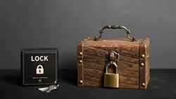 Deluxe Magic ESP Lock Mental Correct Key Brass Padlock With 5 Keys Magic Tricks Prediction Close Up Illusions Gimmicks Props