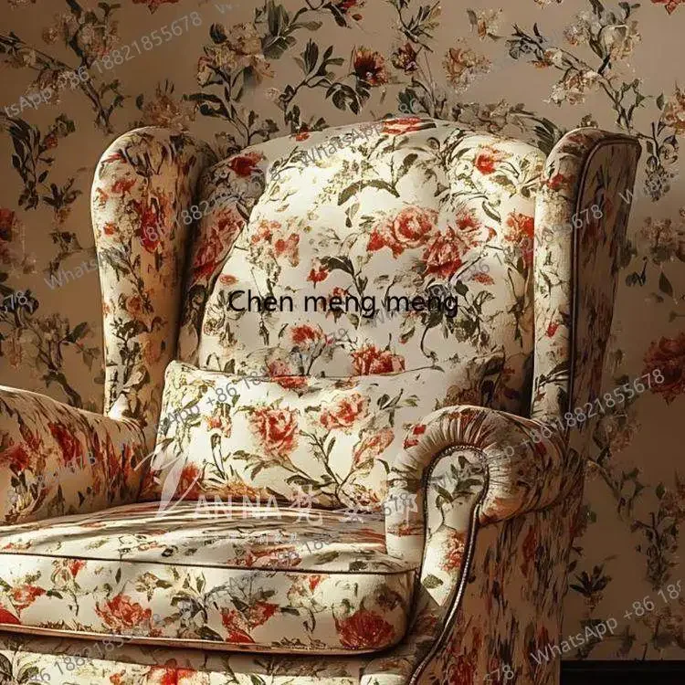 

Новинка: Американское ретро-кресло с принтом тигра, одноместный диван-кресло для гостиной, повседневный табурет в стиле китайского антиквариата.