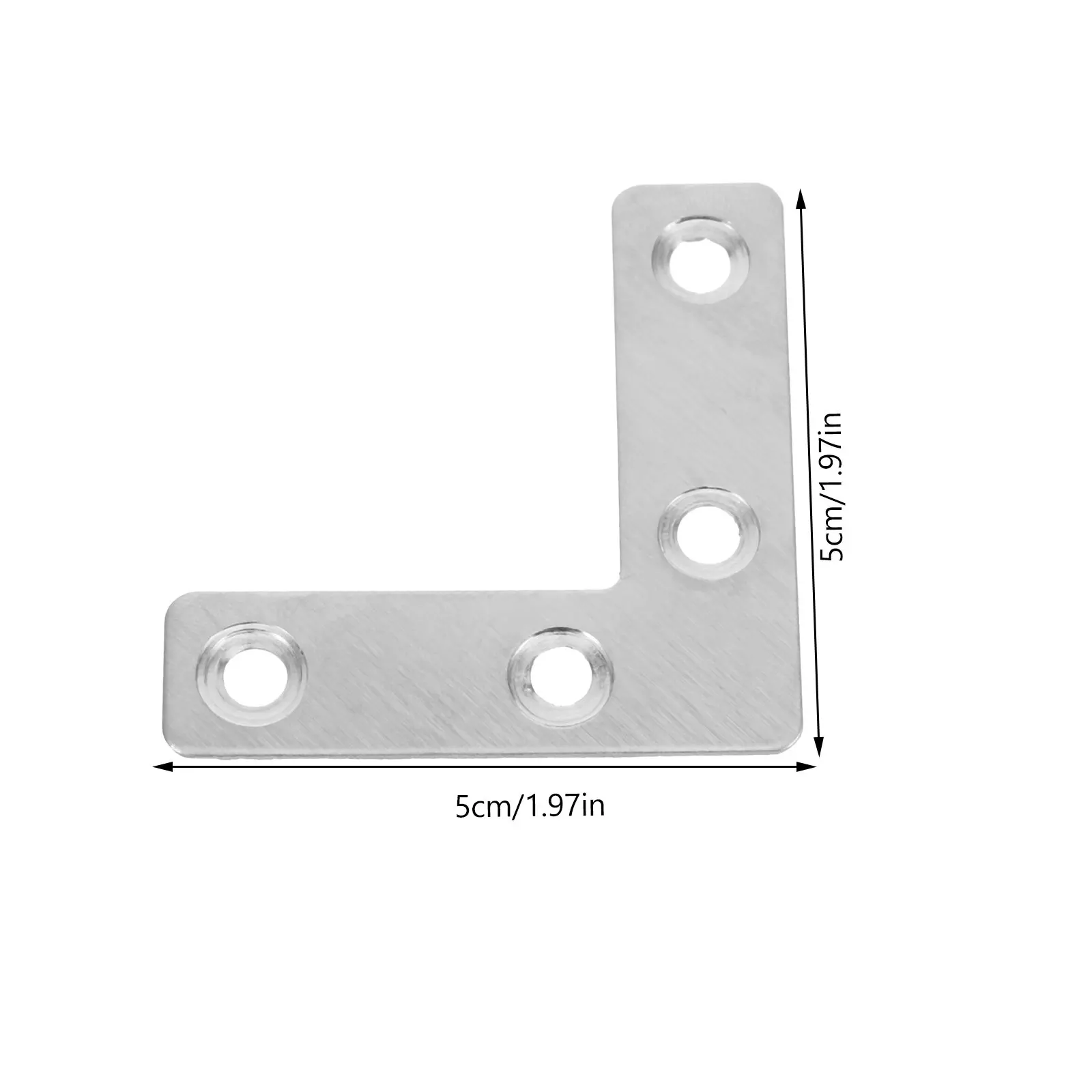36Pcs L Bracket Heavy Duty Flat Angle Braces for Cabinet Corner Braces Furniture Brackets Metal Corner Buckles for Wood