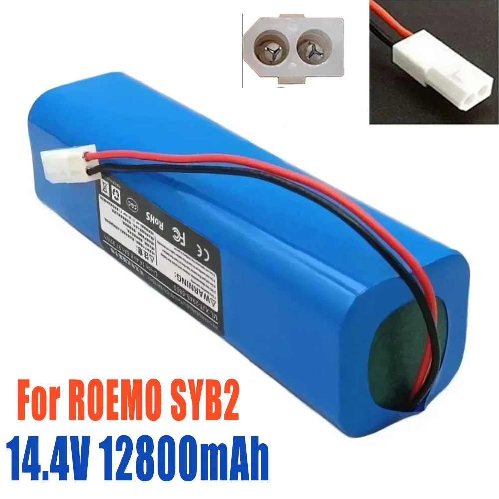 

100%Original 12800mAh Battery INR18650 M26-4S2P For ROEMO SYB2 Robot Vacuum Cleaner Replace the battery