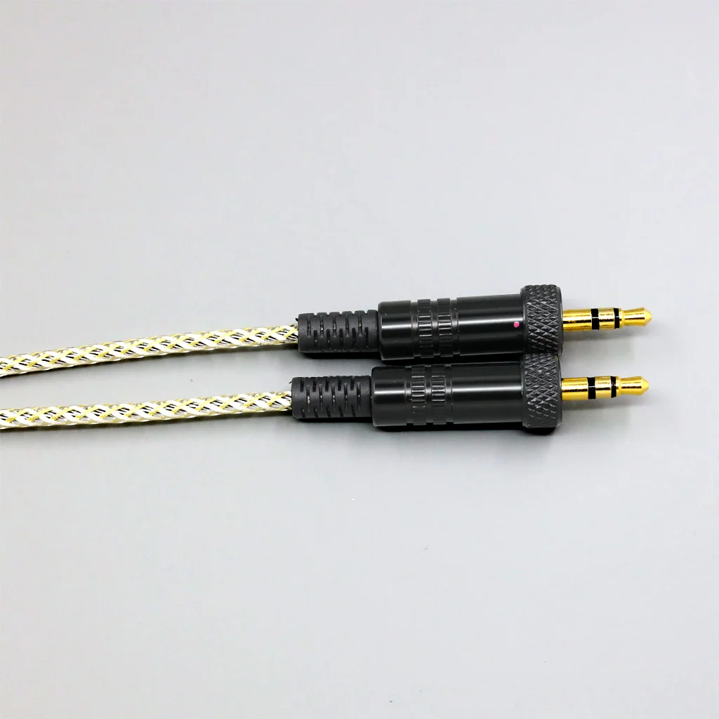Cable de auriculares OCC plateado con blindaje Litz tipo 23AWG para Sony MDR-Z7M2 MDR-Z1R MDR-Z7 con tornillo para fijar auriculares LN008926