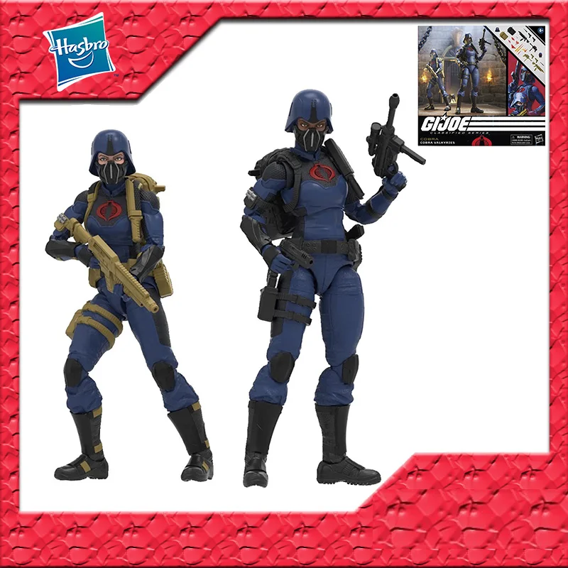 

In Stock Original Hasbro G.I.JOE COBRA VALKYIES PVC Anime Figure Action Figures Model Toys