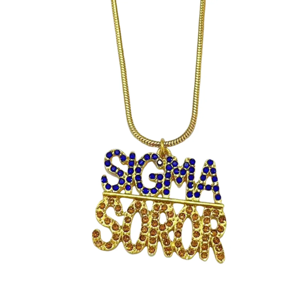 SIGMA SOROR pendant snake chain necklace