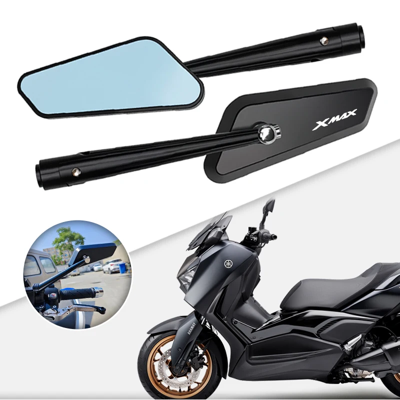2Pcs Anti-fall Durable Motorcycle Side Rearview Mirrors Rear View Mirror For Yamaha Xmax X-MAX vmax namx xmx 400 300 250 125