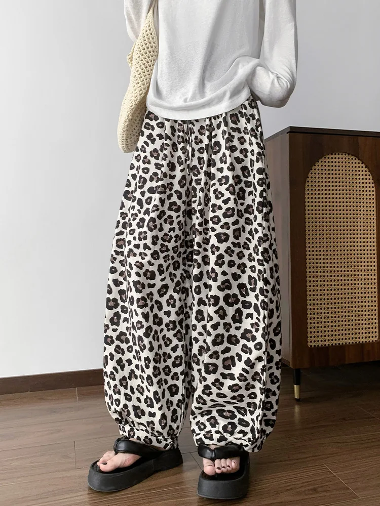 Pantalon à jambes larges pour femmes, taille élastique, droit, coupe cintrée, Grunge, urbain, Hipster, ceinture plissée, séchage rapide, printemps-été