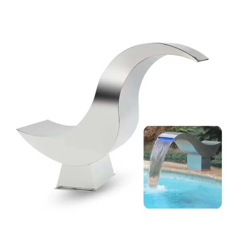 

STLF Stainless Steel 304 Swimming Pool Water Curtain Outdoor Fountain Waterfalls