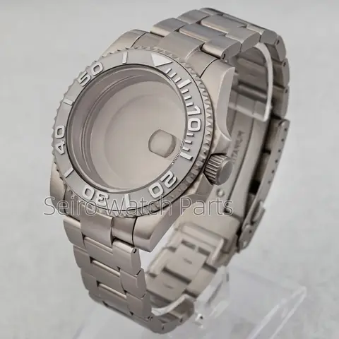 40 mm titan NH35-boettarmband safirglas 100 m vattentätt dykarfodral för SUB GMT Yacht NH34 NH35 NH36 ETA2824-urverk 10 best sales titan nh35 - №2