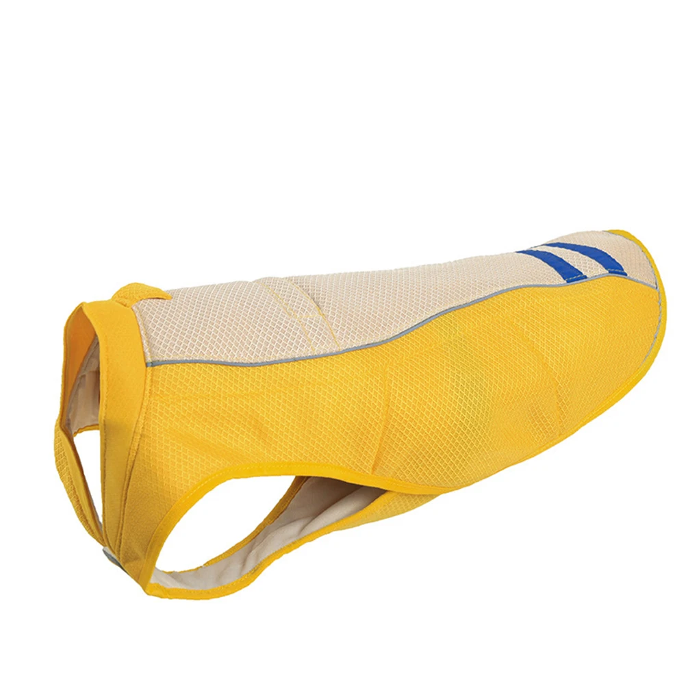 

Pet Cooling Vest Dog Sunscreen Jacket Lightweight Small Vests for Summer Protection Light Yellow Cooling Dog Wear