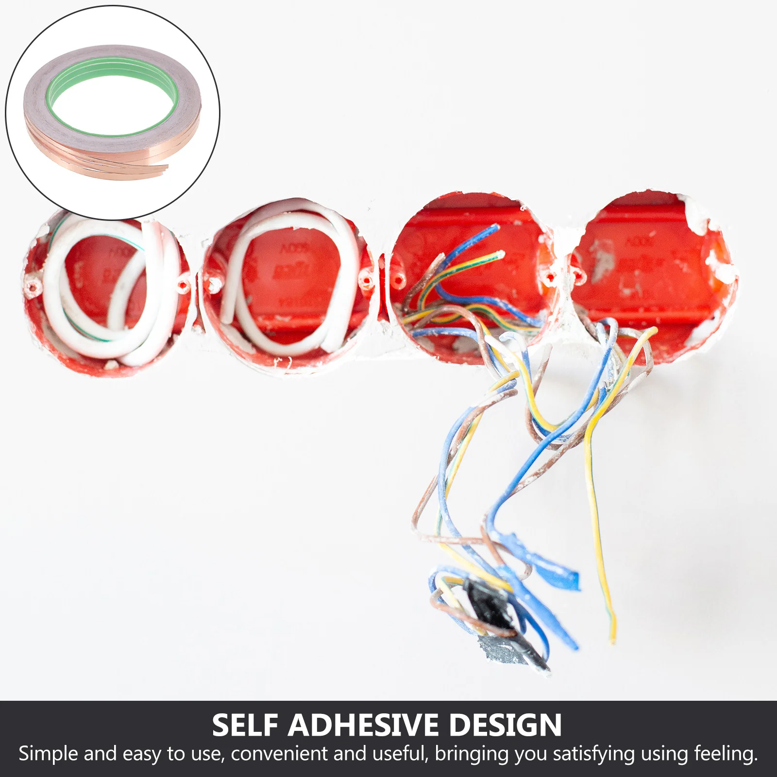 

3pcs 3 Rolls Waterproof Foil Conductive Adhesive Shielding For Electrical Repair Grounding Diy Crafts Copper Tape