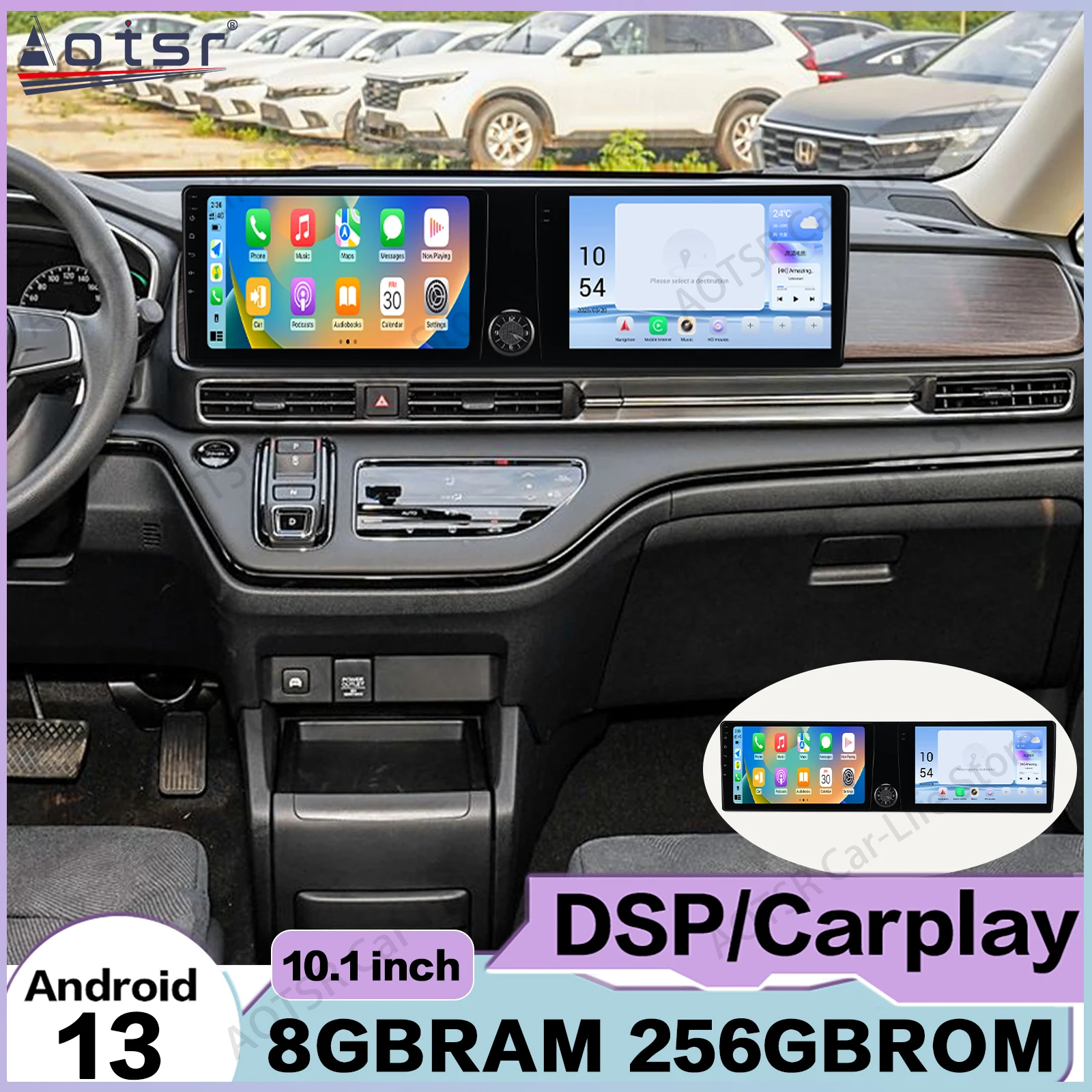 Multi-system Switching Multimedia Receiver Android Auto For Honda Odyssey 2022~2024 GPS Navigation Stereo Car Radio Head Unit
