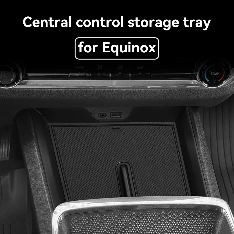 

For Chevy Equinox 2025 Centre Console Storage Tray ABS Centre Console Storage Box Organizer Tray Car Interior Accessoriesies