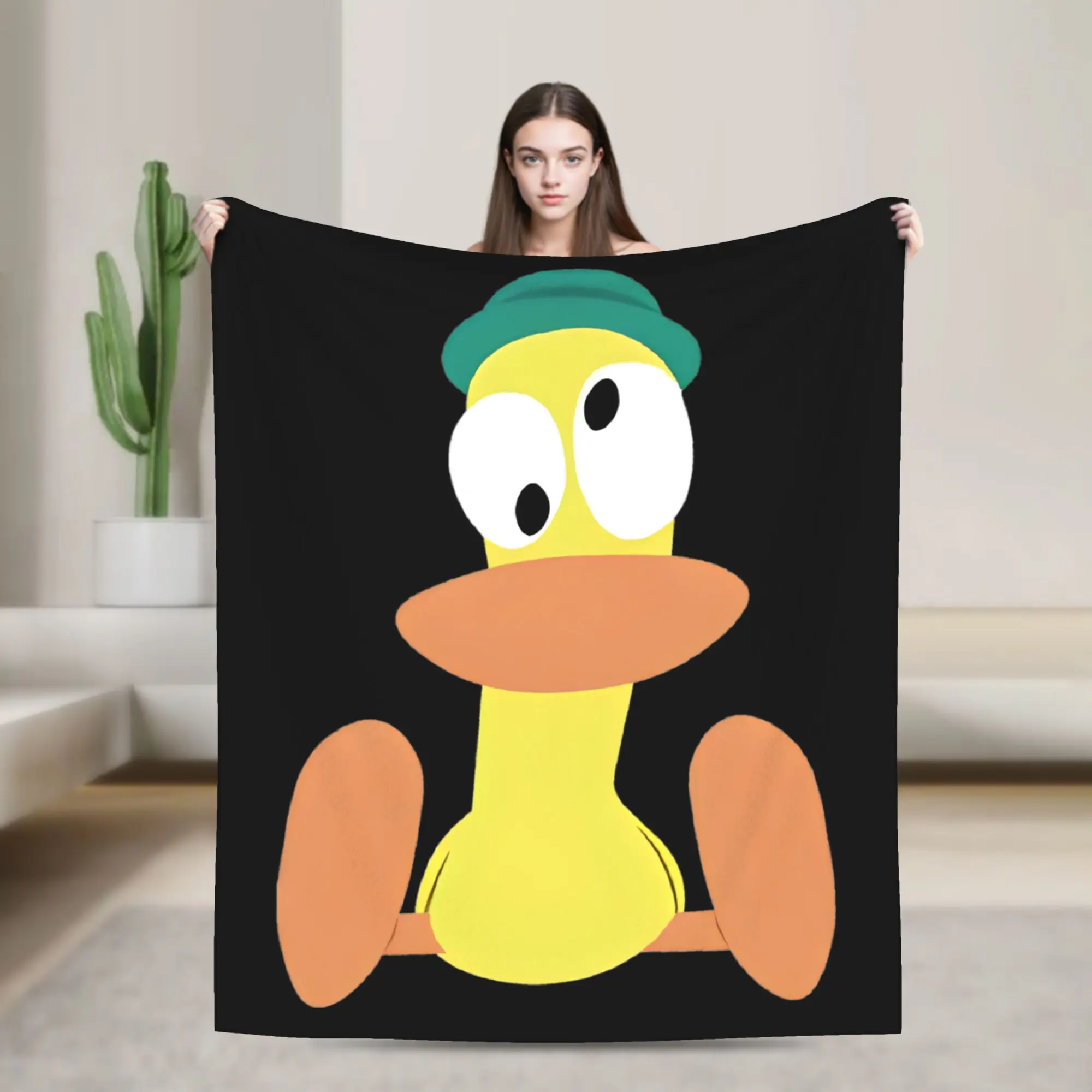 P-Pocoyod Comedy Cartoon Blankets Fleece All Season  Multi-function Super Warm Throw Blankets for Home Office Bedding Throws