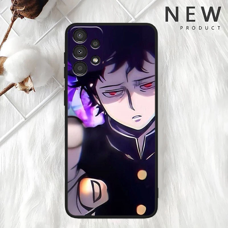 Japanese Anime Mob Psycho 100 For Samsung A90 A80 A70S A60 A50S A40 A30S A20E A20S A10S Silicone Black Phone Case