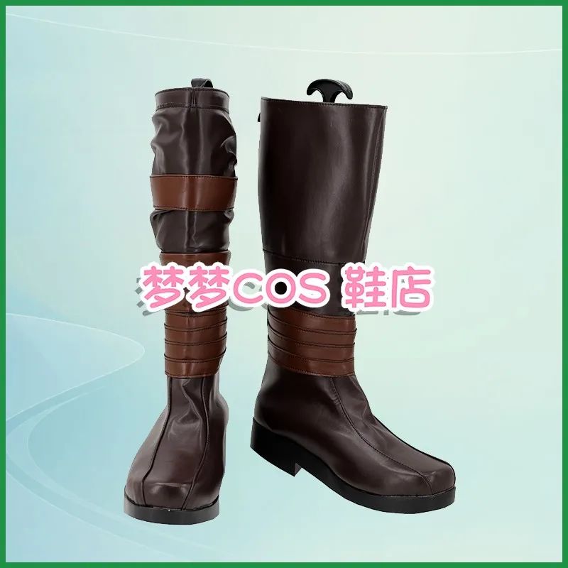 Din Djarin Cosplay Shoes Boots Fantasy Battle Adult Men Halloween Christmas Party Disguise Roleplay Shoes
