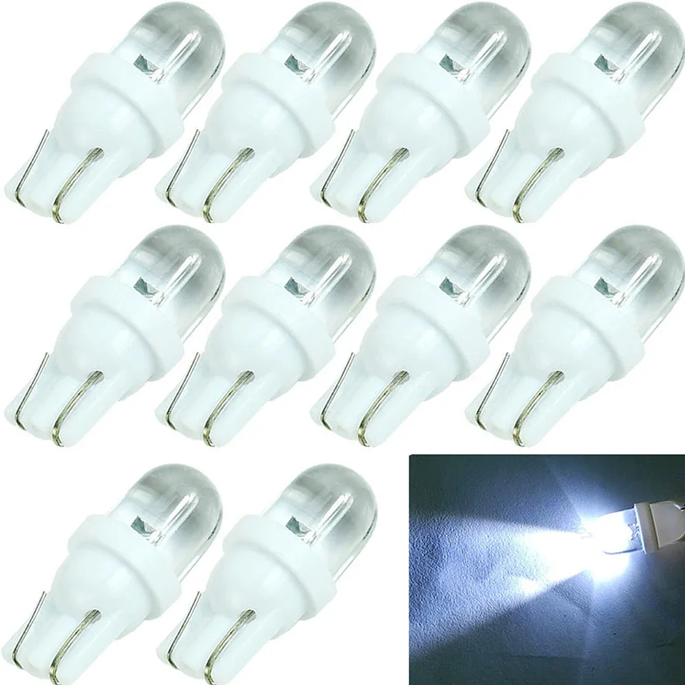 

10Pcs Car Headlight DC 12V 5W T10 194 168 158 W5W 501 LED Side Signal Lights Lamp Wedge Bulbs Car Interior Accessories