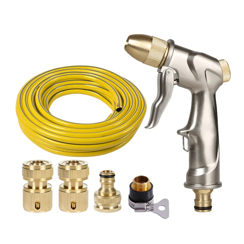 

Garden watering flower watering alloy spray gun all copper rust-free car washing floor high pressure washing gun set