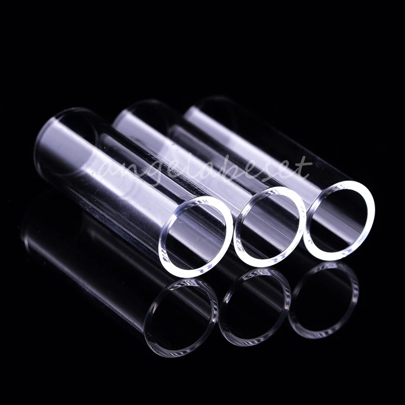 Quartz Tube Pipe OD 15mm to 50mm Silica Single-Bore Sight Glass Pipe High Temperature Glass Tubes