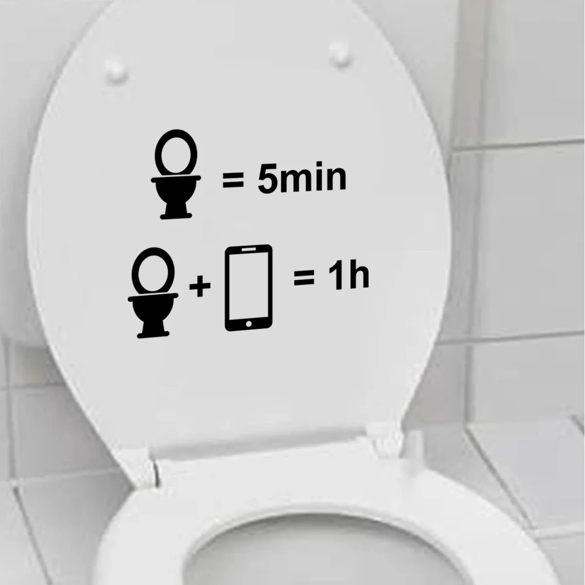 Funny Spoof Cartoon Kids English Decorative Personality Toilet Toilet Cover Stickers Kindergarten Decorative Wall Stickers