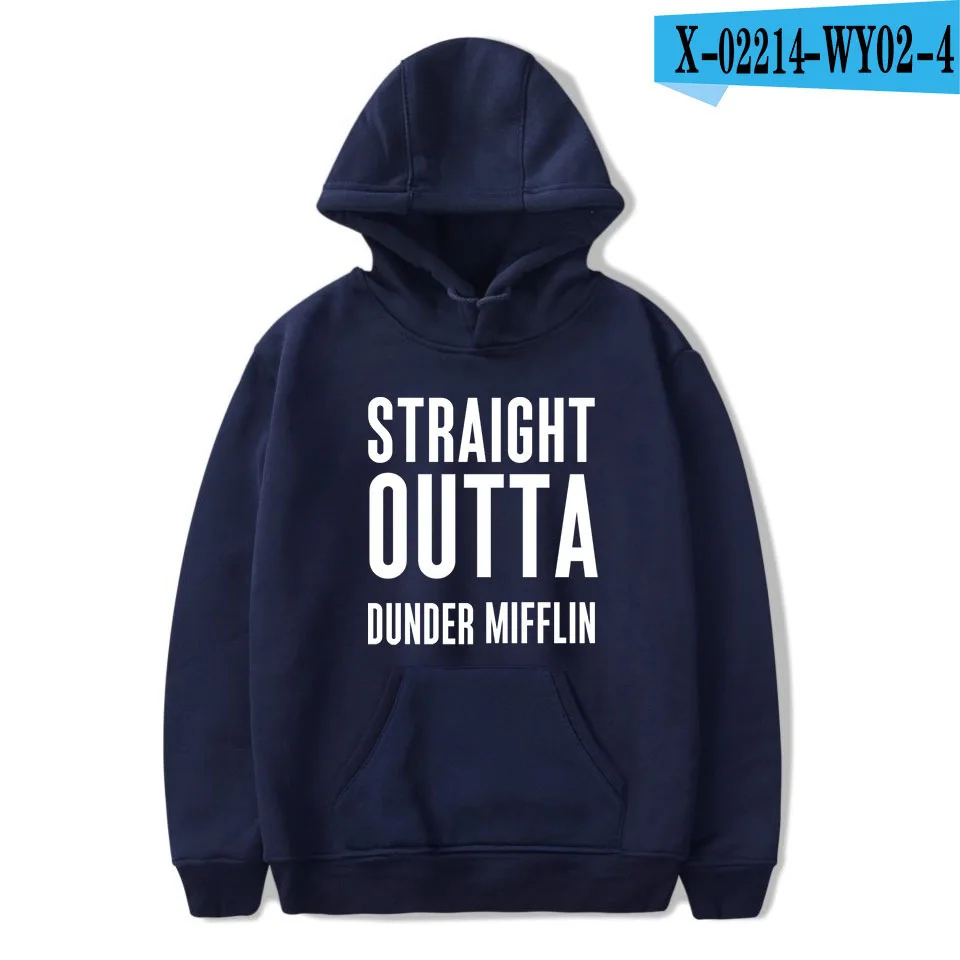 New Dunder Mifflin Unisex Hoodies Women Funny High Graphic Streetwear Spring/Autumn Dunder Mifflin Fashion Women Sweatshirts