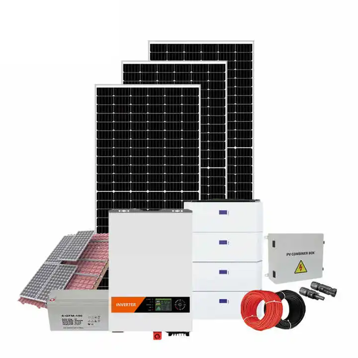 Complete Solar System 5kW Grid LiFePO4 Battery 48V Wall-Mounted All-In-One for Photovoltaic Panel System Customized Solar Power