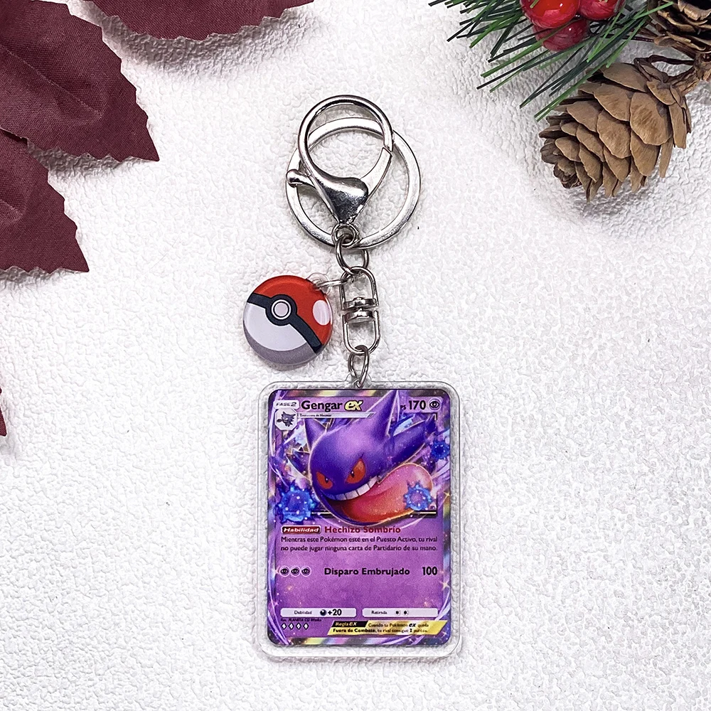 Pokémon Pikachu Bulbasaur Eevee Squirtle Niedlicher Schlüsselanhänger, Zubehör, Acryl-Anhänger, Anhänger für Tasche, Schlüsselhalter, Rucksack-Dekoration