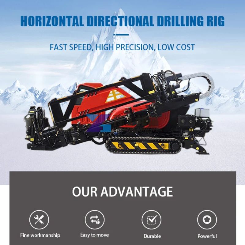 Trenchless Underground 36 M/min 32Ton HDD Machine HDD Horizontal Directional Drill Rigs