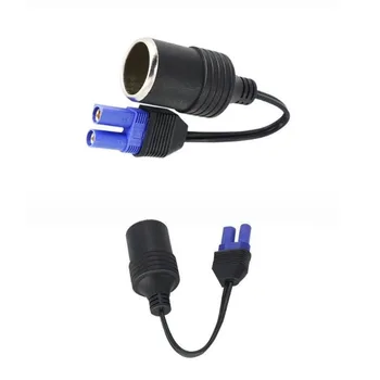 Conector adaptador de enchufe de encendedor de cigarrillos EC5 portátil para arrancador de batería de coche de 12V