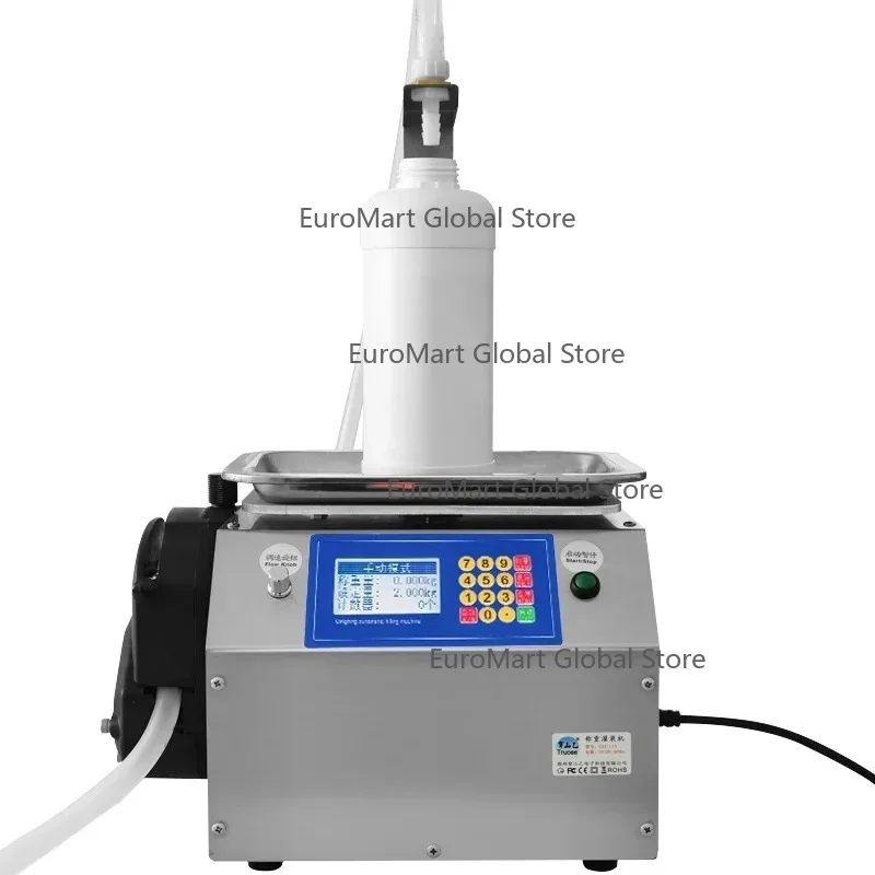

weighing type automatic quantitative liquid glue numerical control canned peristaltic pump filling machine