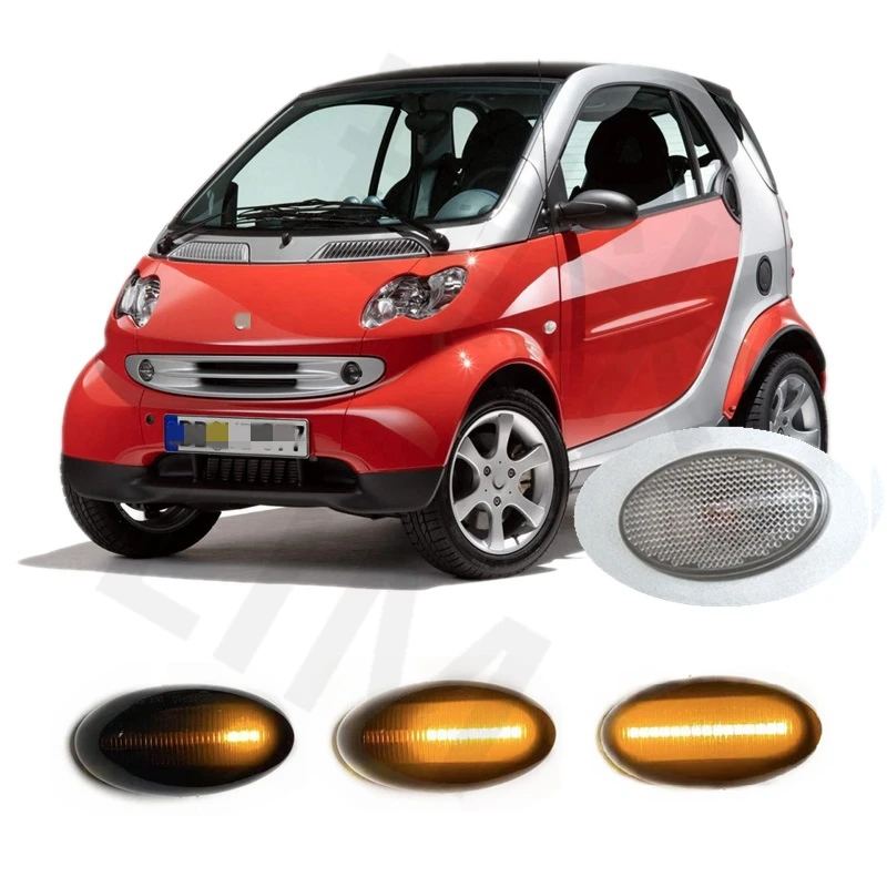 Dla Smart Fortwo W450 W452 1998 2000 2001 2002 2004 2005 2006 2007 sygnalizator światła sygnalizatora po stronie kierunkowskazu sekwencyjnego