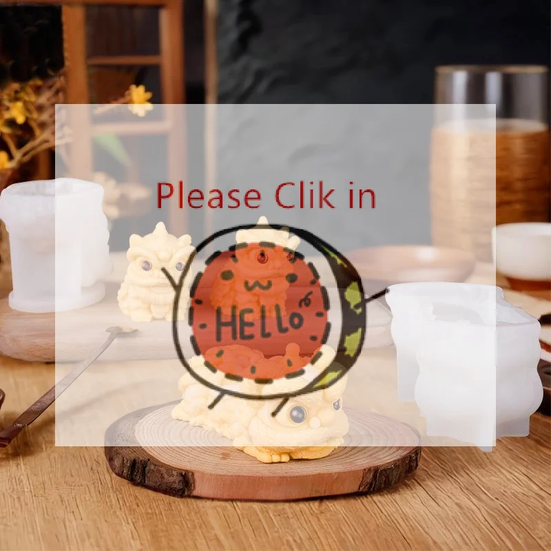 

【BA】Milk Jelly Silicone Cake Mold 3D Pudding Lion Dance Pig Silicone Mould Home Baking Dessert Decoration Accessories