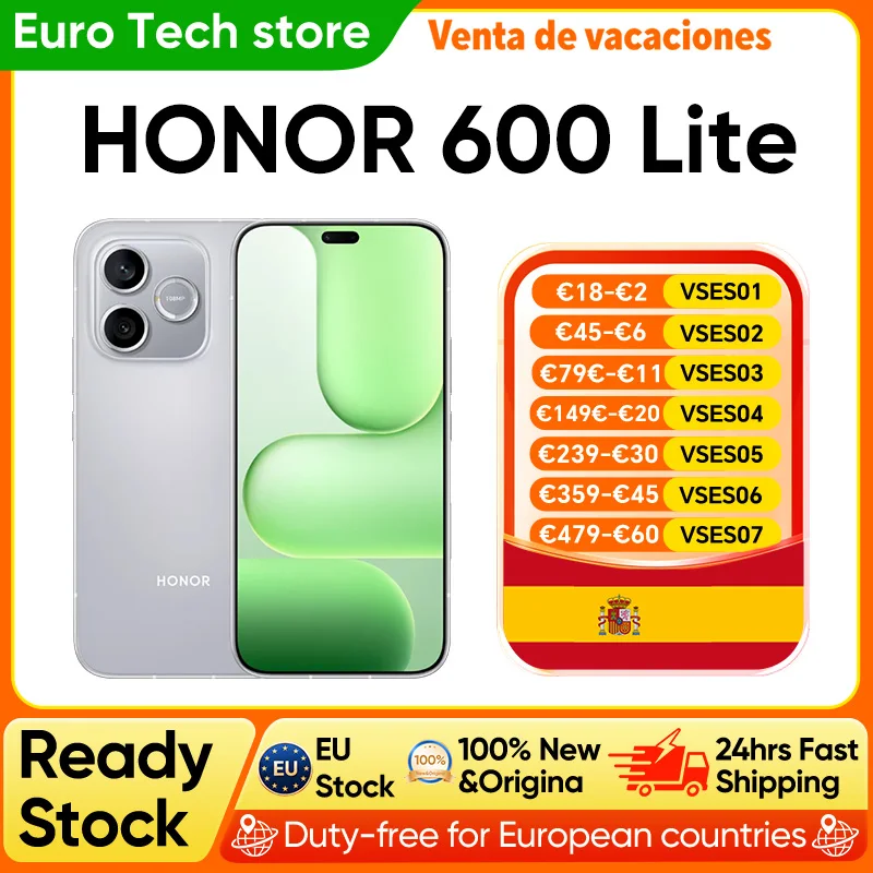 HONOR 600 Lite 5G, Teléfono Inteligente de 6.6 Pulgadas, Versión para la UE, Me…