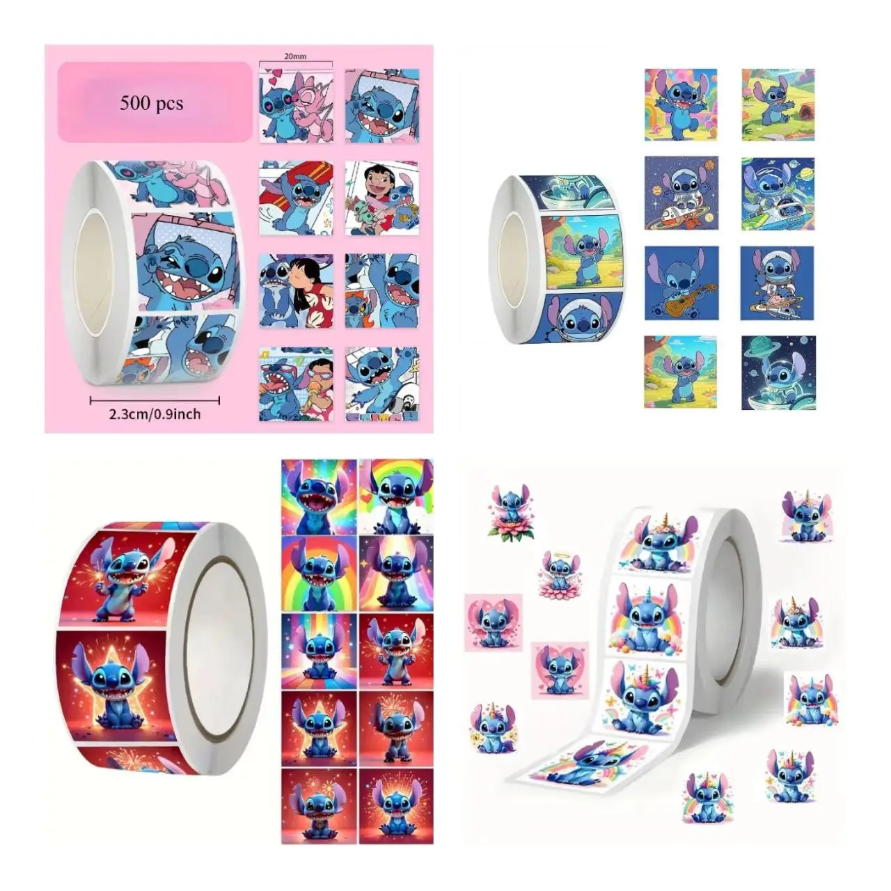 

500 шт. наклейки для стежков, наклейки для мобильного телефона «сделай сам», мультяшные наклейки для ручного счета, подарочная коробка, конверт, самоклеящиеся уплотнительные наклейки