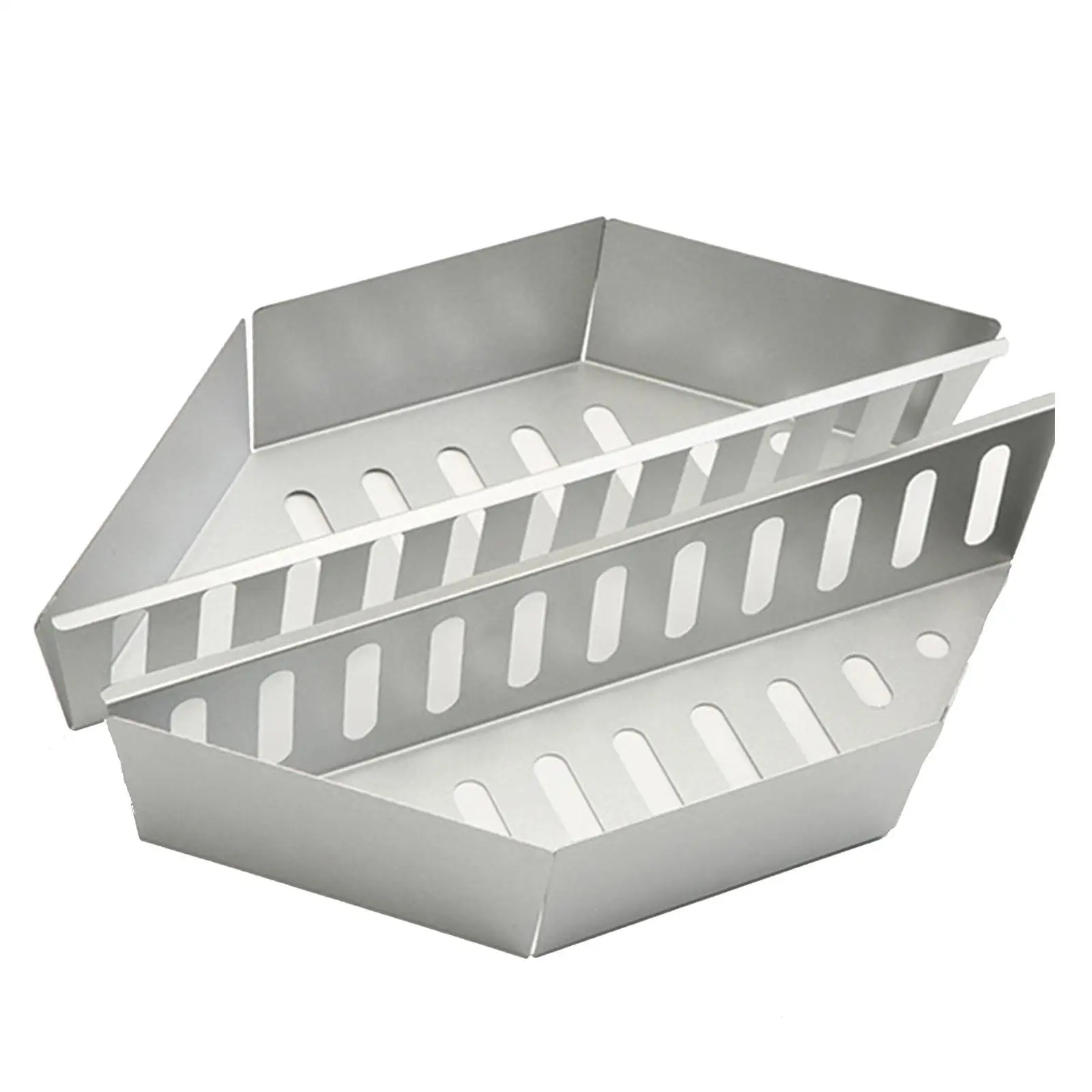 Aluminum Charcoal Basket for 22 Inch Kettle Grill BBQ Briquette Holder Heavy Duty Silver