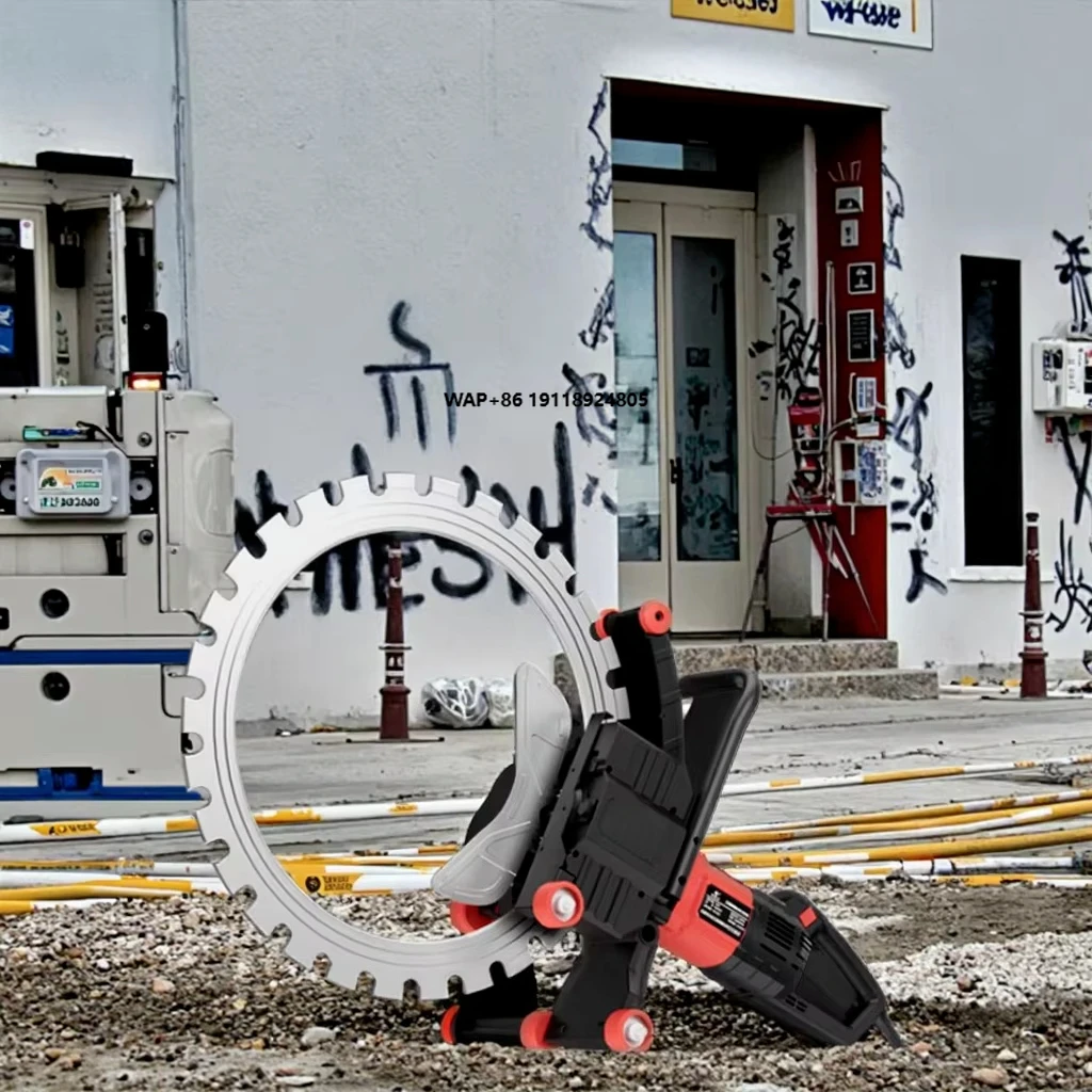 Single-Piece Stone Cutting Ring Saw Water-Electricity Slotting Machine for Concrete Wall Door Window Opening Motor Engine