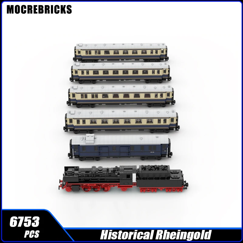 City Light Passenger Train Steam Locomotive DB-Baureihe 23 Building Blocks Technical   Railway Trains Bricks Toys Gifts for Boys