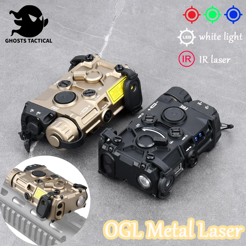 

Tactical Metal OGL Red Green Blue LEDWhite Light IR Sight Laser Indicator Fit 20mm Picatinny Rail Hunt Weapons Airsoft Accessory