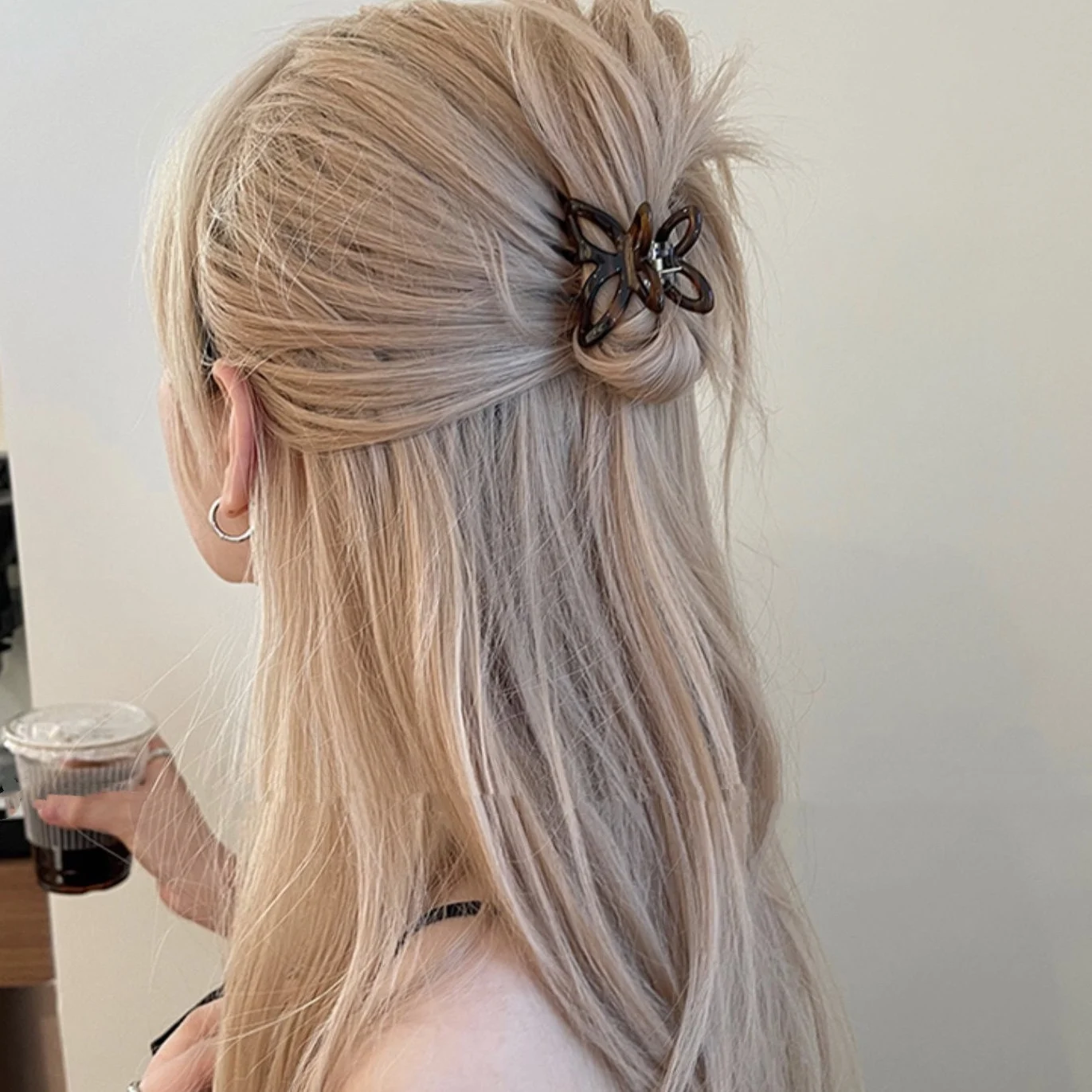 

Когти для волос во французском стиле, маленькие ацетатные заколки для волос в форме бабочки, женские модные заколки для волос, модные украшения, аксессуары для волос