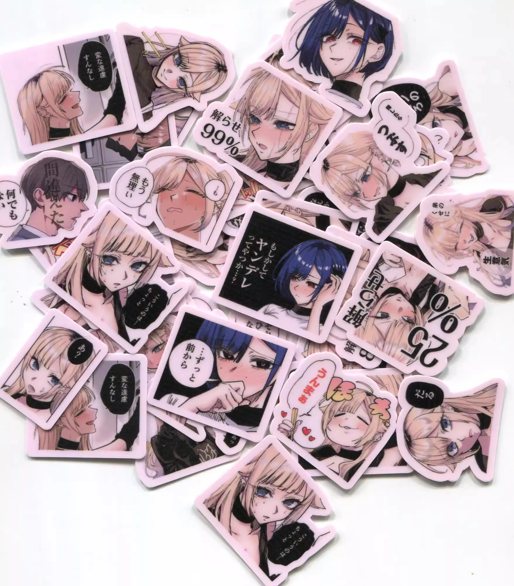 40pcs/pack The gal of the class got along with my old sister for some reason. 2-3cm waterproof sticker