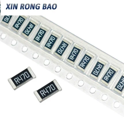 50pcs 2010 1% SMD resistor  0 1 10 100 150 220 330 ohm 1K 2.2K 10K 100K 220K 0R 1R 10R 100R 150R 220R 330R 470R 1M 0R ~ 10M 3/4W