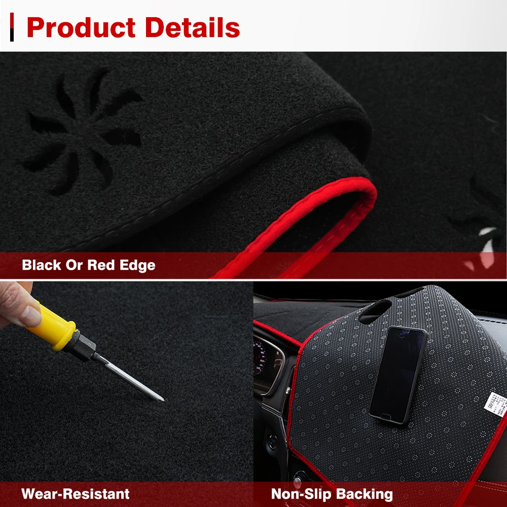 For Toyota Corolla 2007 2008 2009 2010 2011 2012 2013 Dash Mat Sun Shade Anti-UV Carpets Car Accessories Car Dashboard Cover