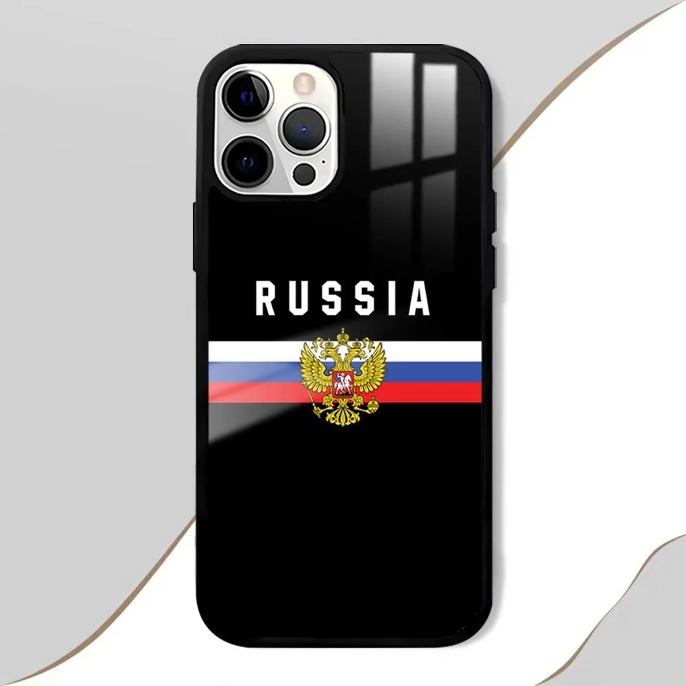 Sensation de la Russie Coque de téléphone à motif pour iPhone, coque rigide, iPhone 16, 15, 14, 13, 12, 11 Pro, XS Max, Mini Plus