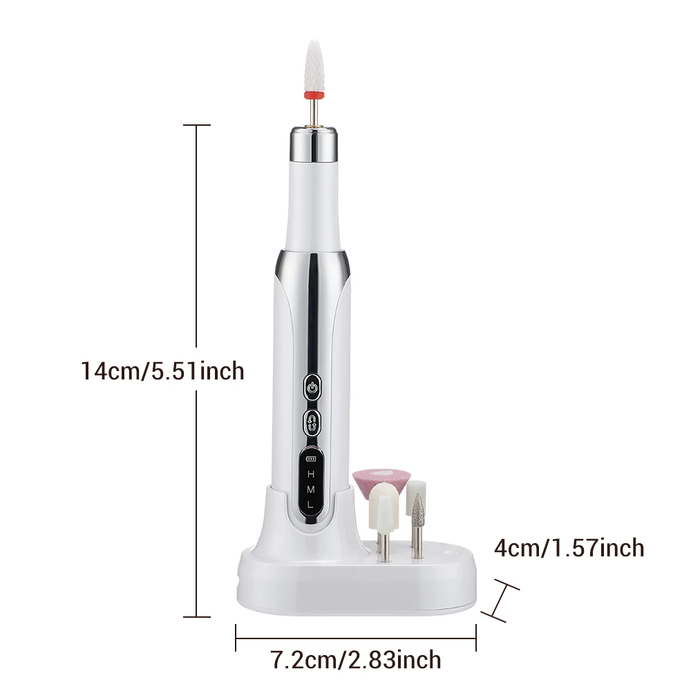 15000 RPM Elektrische Nagelmanicure Schoonheidsinstrument Kleine Draagbare Machine Slijpen Nagels Kunst Polijsten Dode Huid Verwijderen Verfraaien