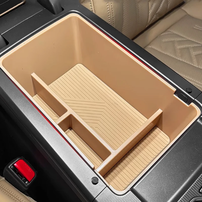 

For BYD SONG L DM-i 2024 2025 Central Control Armrest Storage Box Heighten Car Modified Accessories