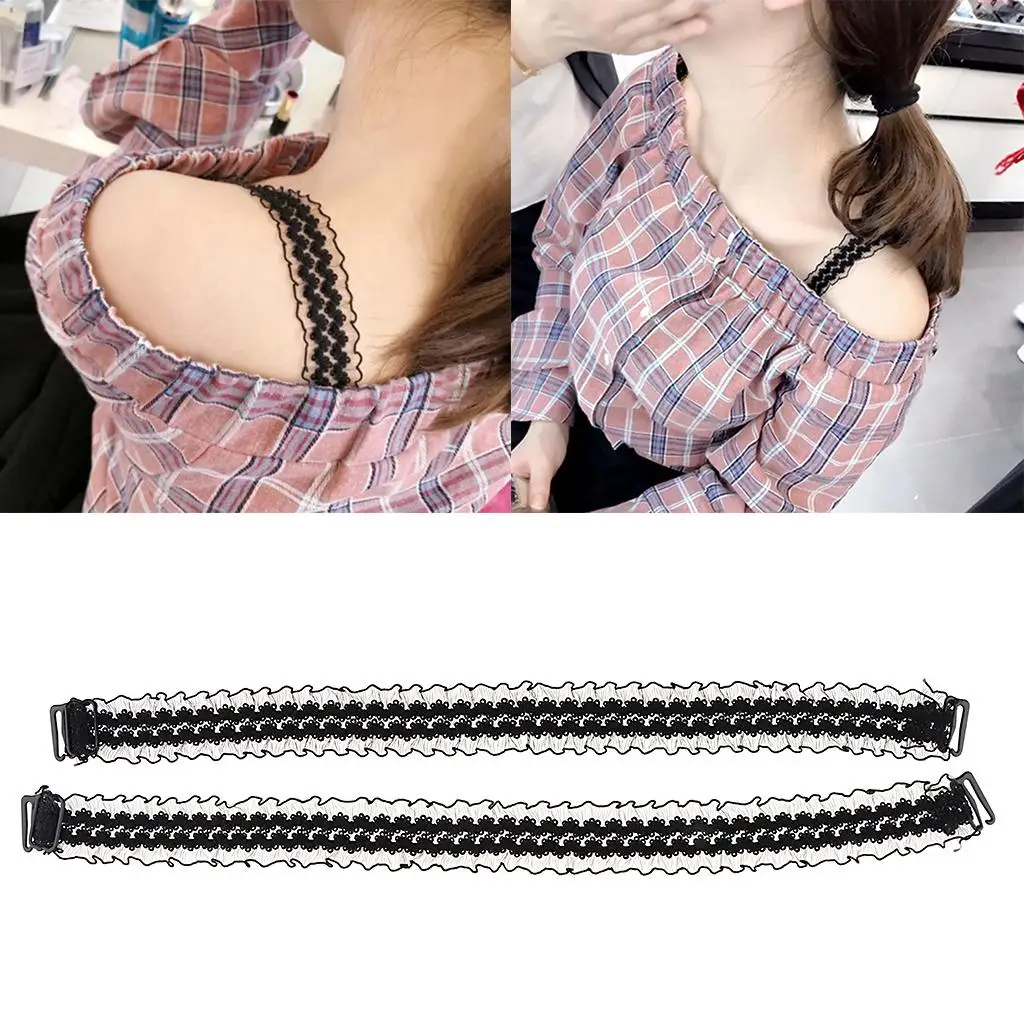 2.5cm 폭 브라 스트랩 교체용 미끄럼 방지 어깨 스트랩 탄성