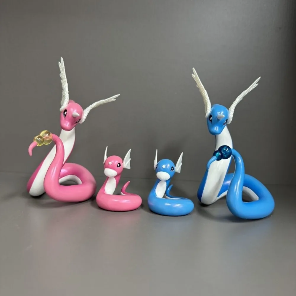 

New 12cm/4.72in Anime Pokemon Figure Dragonair And Dratini Kawaii Action Figures Pvc Collection Model Toys For Children Gifts