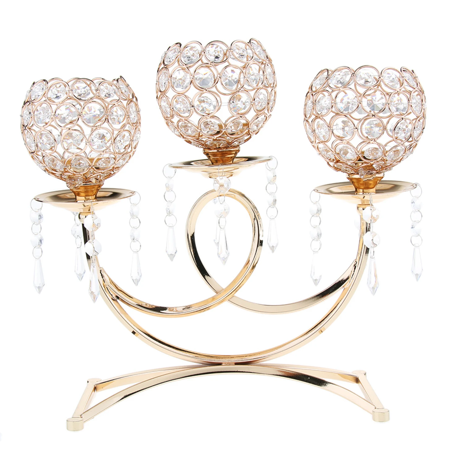 nhance the beauty of your home decor with this exquisite crystal candle holder, exuding elegance and luxury. Make a statement wi