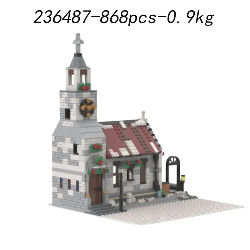 In-stock small particle building blocks MOC-79497 1518pcs Castle Building Toy 3D Model Gift Educational DIY Ornament
