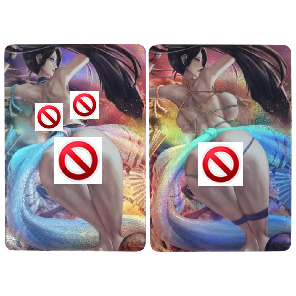 

2Pcs/set Mai Shiranui Refraction Flash Card ACG The King of Fighters Classic Anime Game Collection Cards Gift Toys