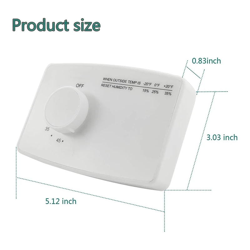 A44F-4655 Digital Control Humidistat Control Switch For Whole-House Duct Or Wall Mounted Humidifier Control Humidistat 110V